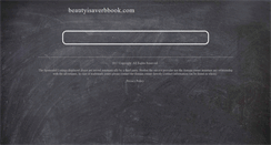 Desktop Screenshot of beautyisaverbbook.com